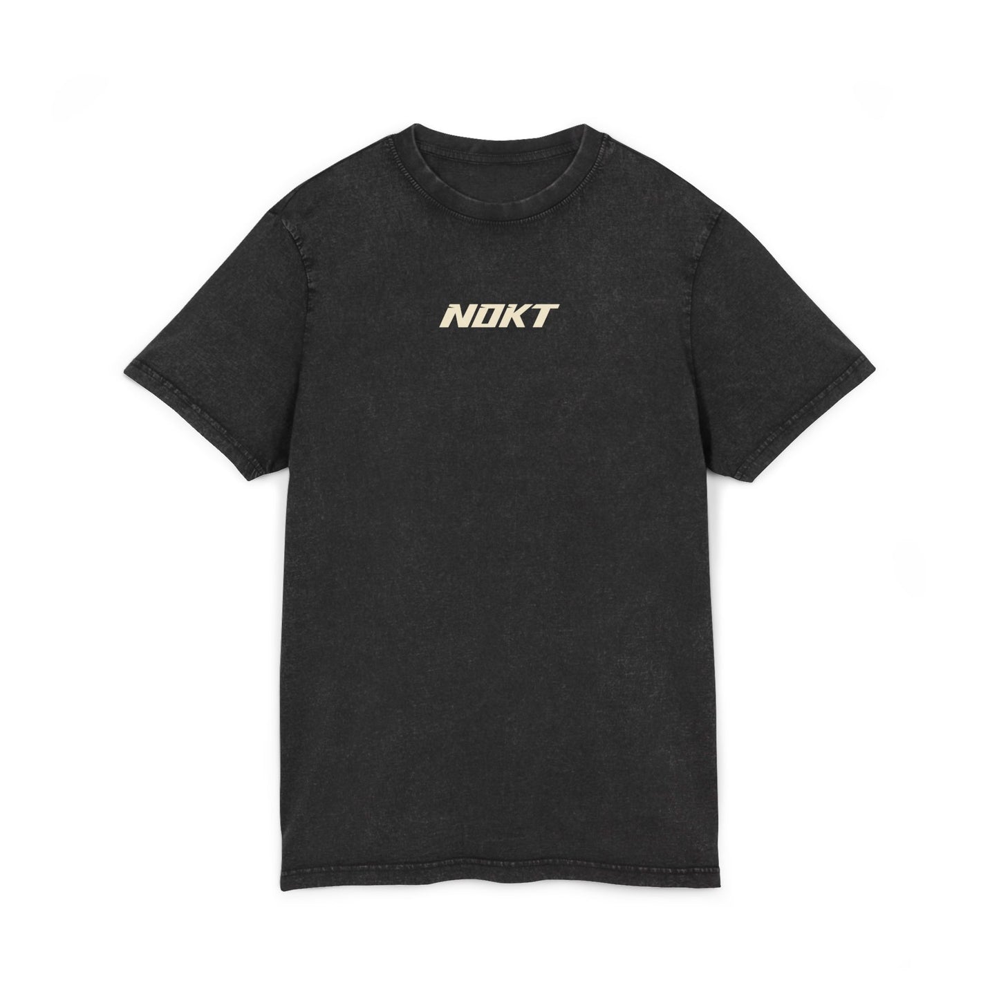 Acid Washed Round Neck Tee