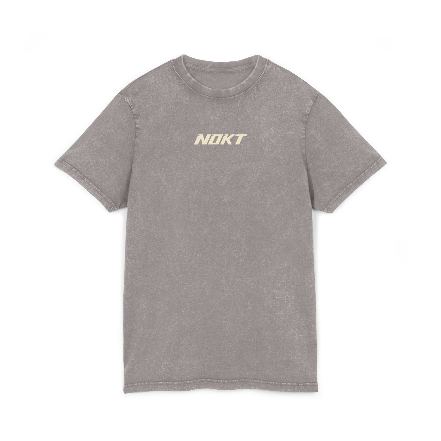 Acid Washed Round Neck Tee