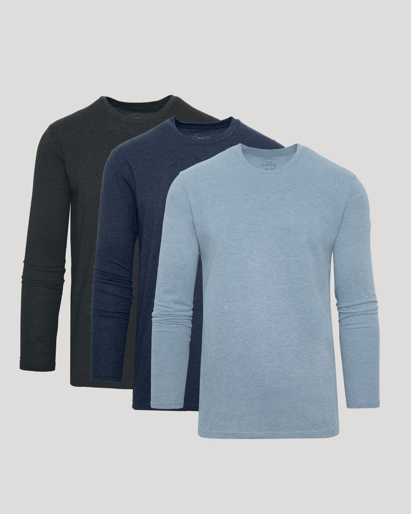 Classic Long Sleeve Crew Neck (3‑Pack)