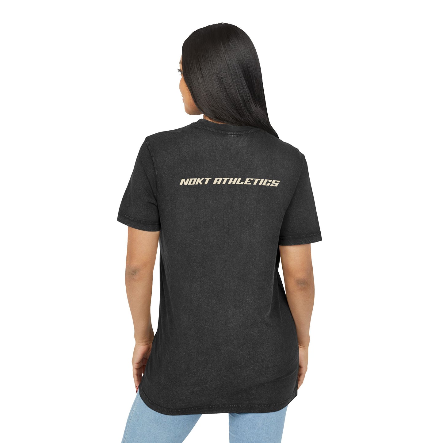Acid Washed Athletics Round Neck Tee