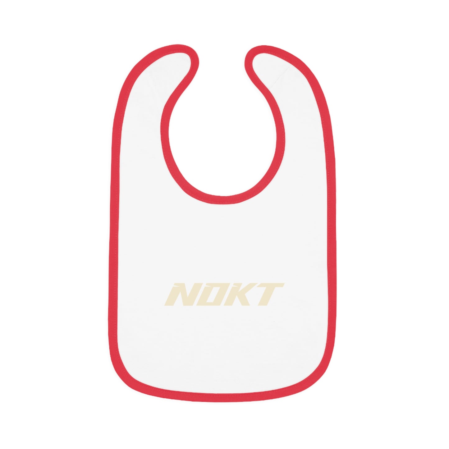 Baby Contrast Trim Jersey Bib