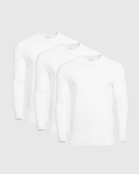 Classic Long Sleeve Crew Neck (3‑Pack)