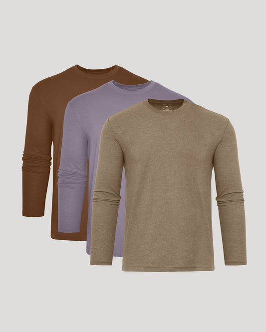 Classic Long Sleeve Crew Neck (3‑Pack)