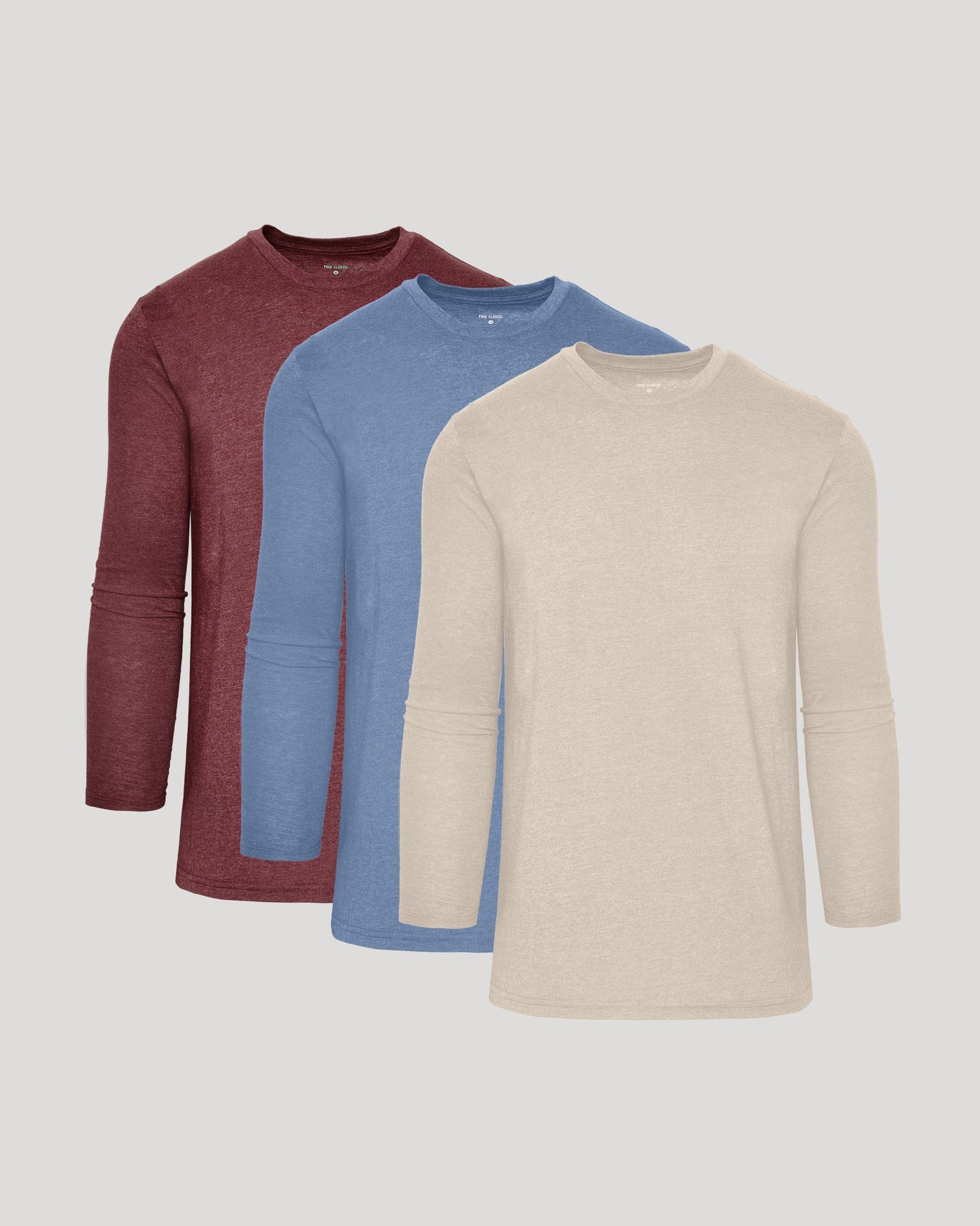 Classic Long Sleeve Crew Neck (3‑Pack)